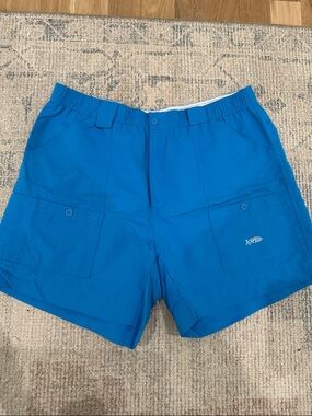 AFTCO Bright Blue Men's Cargo Shorts